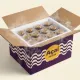 Geöffnete Isolierbox mit 12 Açaí Bechern
